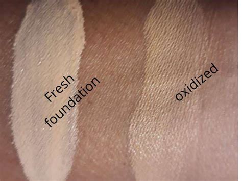 foundation oxidize